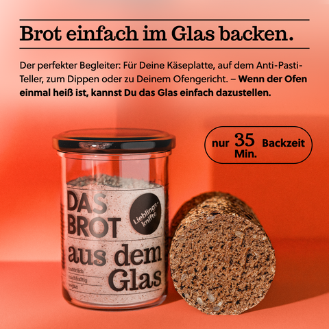 Backmischung im Glas mit Anhänger – brotstoff